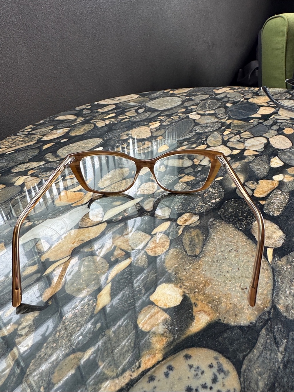 Vera Wang Brown Tortoiseshell Cat-Eye Glasses - Picture 3 of 7